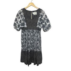 Anthropologie BloomingPrint Adrienne Flounced Midi Dress  Size: 6 US S